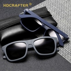 Sport Polarized Sunglasses Vintage Square Frame Sport Driving Fishing For Men Women - Grey - CB18YC6EIGN $18.48