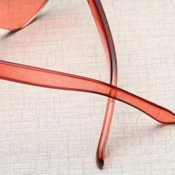 Rimless Heart Shape Rimless sunglasses Festival Party Glasses Women PC Frame Resin Lens Sunglasses UV400 Sunglass - CE199ZI2D...