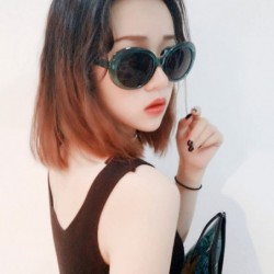 Square Fashion Round Frame Sunglasses for Men and Women UV400 Mirror Lens Ladies Fashionwear Sun Eye Glass - C71908MNLZL $10.80