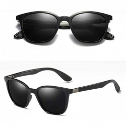 Square Hot Sale Sunglasses Men Polarized Tr90 Driving Square Sun Glasses Male TAC Lens - Black - C918KNW7KYU $12.89