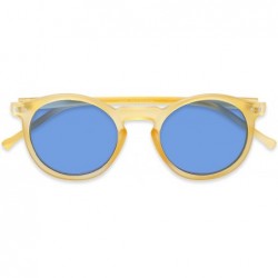 Round Sunglass Warehouse Lincoln- Plastic Round Men's & Women's Full Frame Sunglasses - CM12OC2YT42 $12.65