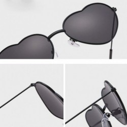 Oversized Sunglasses for Women Heart Sunglasses Vintage Sunglasses Retro Oversized Glasses Eyewear - C - CM18QOD7RO9 $8.31