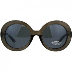 Oversized Vintage Fashion Sunglasses Womens Oversized Round 60's Shades UV 400 - Grey - CF18C7T6222 $14.27