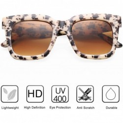 Oversized Retro Oversized Square Sunglasses for Women Flat Lens Sun Glasses Gradient Shades UV400 - CC18S6L2AQY $16.68