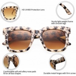 Oversized Retro Oversized Square Sunglasses for Women Flat Lens Sun Glasses Gradient Shades UV400 - CC18S6L2AQY $16.68