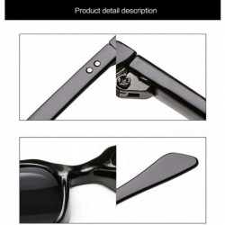 Square Luxury Aviation Square Sunglasses Men Brand Designer Sunglass Vintage Sun Glasses Women Sunglases - Black Red - CW197A...