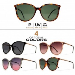 Goggle p627 Fashion Butterfly Style - Vintage Style & Spring Hinges for Women Polarized-100% UV Protection - CP192TE3TMY $19.79