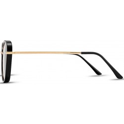 Cat Eye Classic Cat Eye Sunglasses for Women Oversized Metal Frame Mirrored - 15-black - CD18QZH35CK $10.28
