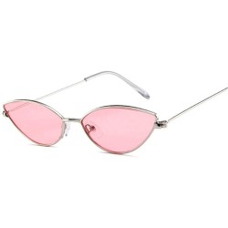 Cat Eye Cute Sexy Cat Eye Sunglasses Women Retro Small Black Red Pink Cateye Sun Glasses Female Vintage Shades For Women - CC...