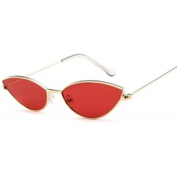 Cat Eye Cute Sexy Cat Eye Sunglasses Women Retro Small Black Red Pink Cateye Sun Glasses Female Vintage Shades For Women - CC...