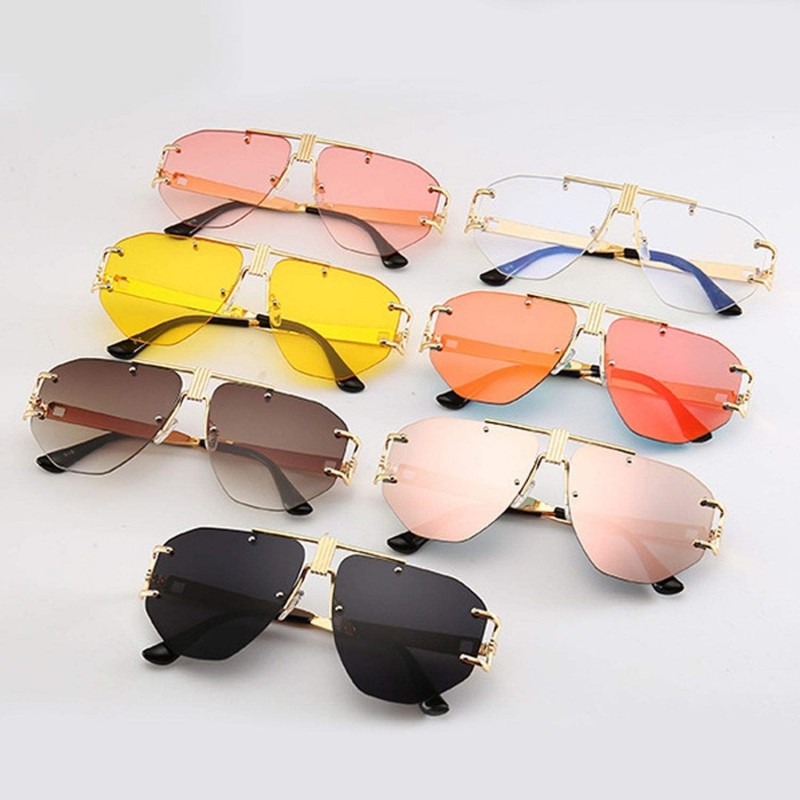 Oversized Square Sunglasses Women Brand Designer Clear Lenses Sun