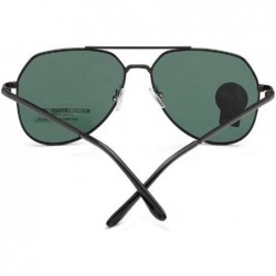 Sport Polarized Sunglasses Discoloration Driving Fishing - Black Dark Green - CP190RU37LK $7.21