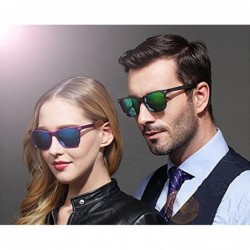 Wayfarer Retro Classic Aluminum Magnesium Frame Polarized Sunglasses - Black - CU1802ZRMLG $12.85