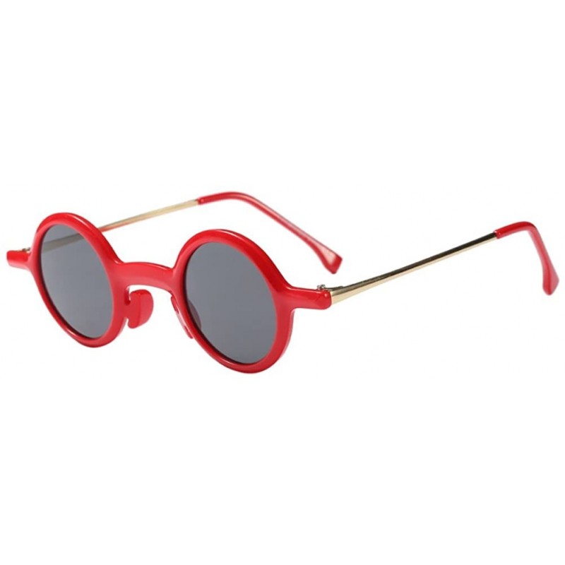 Wayfarer Retro Sunglasses Women Ladies Round Eyewear Great Shades Comfort Protection - Red - CU18G84RQG6 $11.21