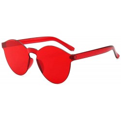 Oval sunglasses candy colored ladies fashion sunglasses Through - CH1983CCAAE $28.25