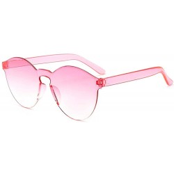 Oval sunglasses candy colored ladies fashion sunglasses Through - CH1983CCAAE $28.25