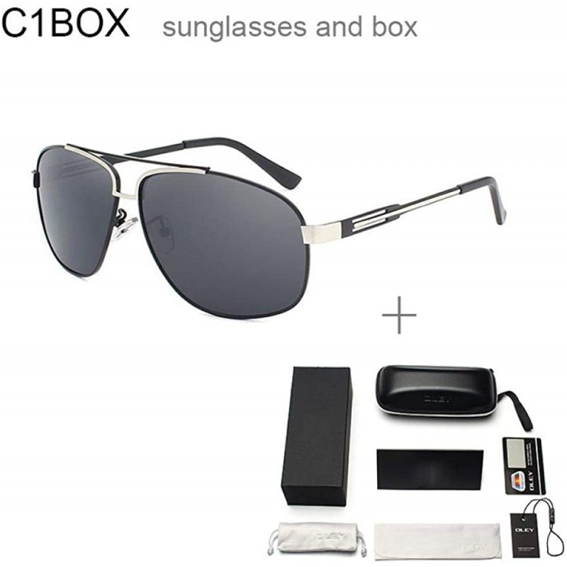 Polarized Sunglasses Man Cool Sun Glasses Men UV400 Y9754 C1BOX - Y9754  C1box - CD18XGECMDM