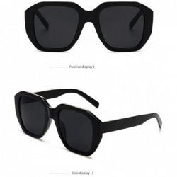 Oversized New Women Men Vintage Large Frame Sunglasses Retro Eyewear Fashion Radiation Protection - CJ18SRRSEIU $10.09