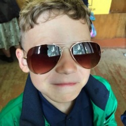 Round Kids Sunglasses UV400 Sun Glasses Round Cute Children Boy Girl Child Gift Oculos De S - C4 - CH198AHOCUZ $25.77