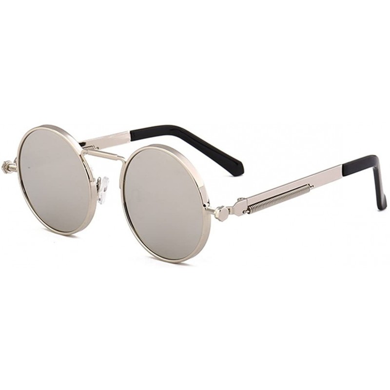 Goggle Retro-Vintage Style Lennon Inspired Round Metal Circle Sunglasses - C411ZQCFBT9 $23.59