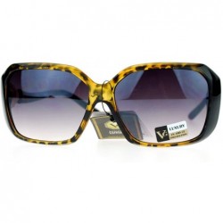 Rectangular Womens Fashion Sunglasses Square Rectangular Frame Pear Rhinestone - Tortoise - CI125NXNJM1 $12.88