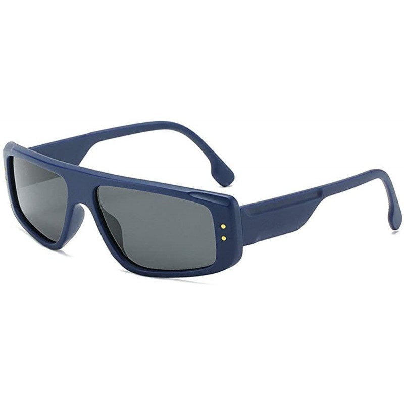 Goggle New Sports Polarized Sunglasses Men's Driving Mirror Retro Night Vision Goggles - Blue - CM18U57GL2C $11.34