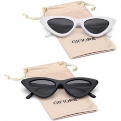 Square Retro Vintage Cateye Sunglasses for Women Clout Goggles Plastic Frame Glasses - CN188L287I6 $11.96