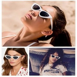 Square Retro Vintage Cateye Sunglasses for Women Clout Goggles Plastic Frame Glasses - CN188L287I6 $11.96