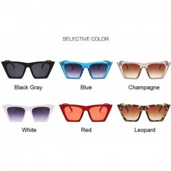 Cat Eye Square Sunglasses Man/Women Cat Eye Sun Glasses Classic Vintage UV400 Outdoor - Red - C9198XRH37Q $9.62