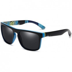 Goggle Men Polarized Sunglasses Driving Sun Glasses for Men Square Sunglass Retro Shades Eyewear - 1 - CG194ORQO89 $21.59