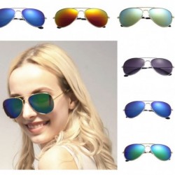 Aviator Hot Sale! Designer Sunglasses-Men Women Classic Metal Aviator Glasses Polarized UV Protection Eyewear (D) - D - C718Q...