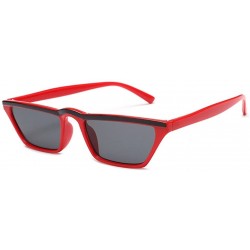 Square retro square sunglasses personality small frame glasses - C5 - CS18CYEY2NZ $20.58