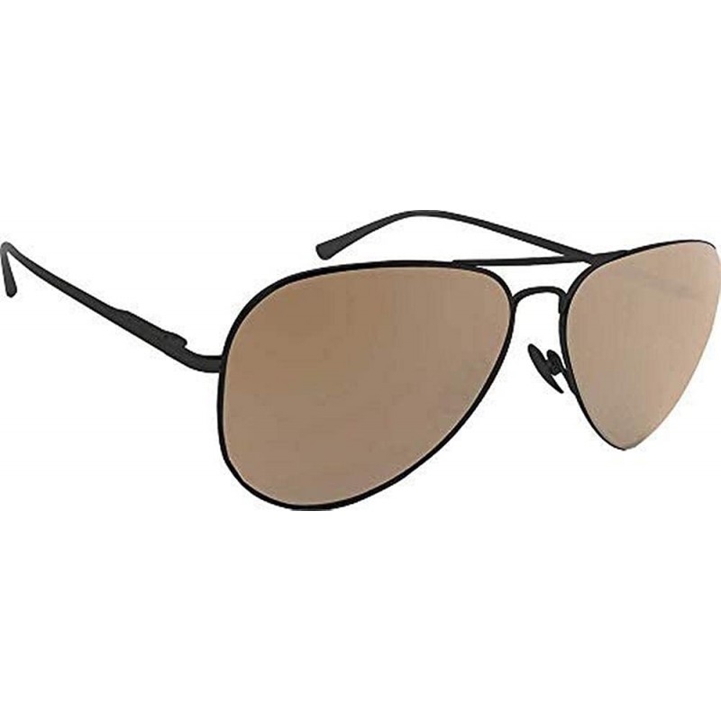 Sport Taildragger Sunglasses - Shiny Black / Brown Polarized Silver Flash Mirror - C518L2988AE $49.12