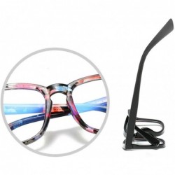 Sport Blue Light Blocking Glasses Square Nerd Eyeglasses Frame Anti Blue Ray Glasses - Blue - CQ18S9E89CM $8.59