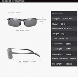 Rimless Men Polarized Photochromic Sunglasses Change Color Sun Glasses Day Night Vision Driving Goggles Male Rimless - C9199L...