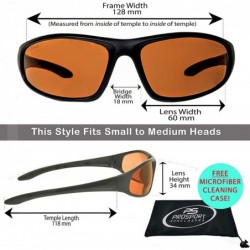 Sport Safety Glasses Z87 Work Driving Shooting Sunglasses HD Amber or Grey Lens Mens Womens - CM199D49ORN $12.36