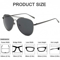 Oversized Classic Aviator Sunglasses for Men UV 400 Protection Polarized Mens Women Sunglasses 8036 - C618RAHHNG8 $12.26