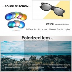 Square Polarized Sunglasses for Men Retro - Polarized Retro Sunglasses for Men FD2149 - 1.8-silver - CE18LX6EYOE $9.56