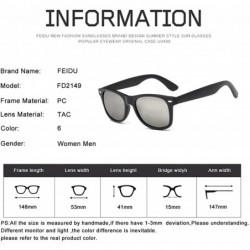 Square Polarized Sunglasses for Men Retro - Polarized Retro Sunglasses for Men FD2149 - 1.8-silver - CE18LX6EYOE $9.56