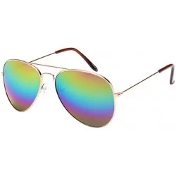 Aviator Women Men Vintage Retro Glasses Unisex Fashion Oversize Frame Classic Aviator Sunglasses Eyewear (O) - O - CS195NKXWM...