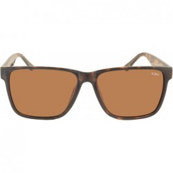 Rectangular Piper Tortoise Polarized Sunglasses - CN18IW3DG2S $33.90