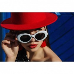 Goggle Rave glasses Clout Glasses Retro cat eye sunglasses sunglasses costume eyewear meme - A.white - CH18O46LC4Y $7.82