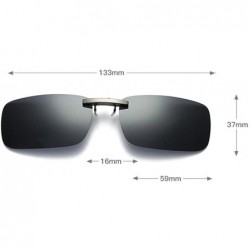 Goggle Clip on Sunglasses Men Accessories Women Polarized Night Vision Glasses - Black - C418E9T9GUA $11.09