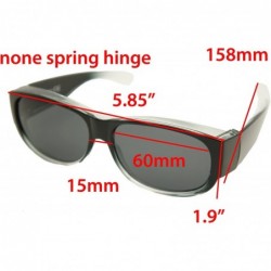 Oversized 1 Sale Fitover Lens Covers Sunglasses Wear Over Prescription Glass Polarized St7659pl - CL180INI3YA $20.98