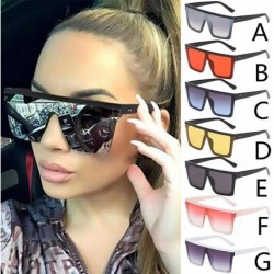 Rectangular Oversized Mental Punk Stylish Square Shape Vintage Sunglasses Unisex Eyeglasses - F - CQ196R2WMMM $12.39