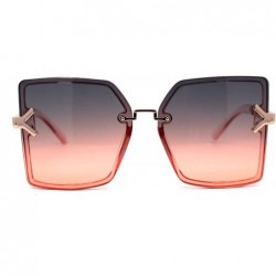 Butterfly Womens 90s Elegant Chic Fashion Mod Minimal Fashion Sunglasses - Gold Black Pink - CO195SGTC8E $13.11