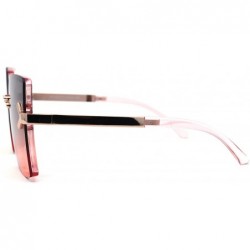 Butterfly Womens 90s Elegant Chic Fashion Mod Minimal Fashion Sunglasses - Gold Black Pink - CO195SGTC8E $13.11