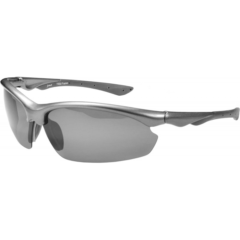 Goggle Polarized P52 Sunglasses Superlight Unbreakable for Running- Cycling- Fishing- Golf - Gunmetal Grey - CX11DMY0GXJ $23.52