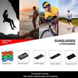 Sport Polarized Square Sunglasses For Men and Women Matte Finish Sun Glasses UV Protection Glasses - CZ198SQERA2 $25.15