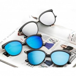 Cat Eye Candies Brand Designer Cat Eye Sunglasses Women Luxury Plastic Sun Glasses Classic Retro Outdoor - Blue Lens - C718W7...